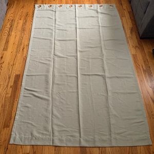 Green textured curtains set of 4